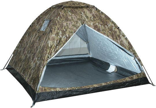 Campus Summer Camping Tent Igloo Khaki for 4 People 210x210x150cm Camo