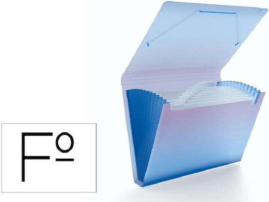 Carchivo Clipboard Accordion for Paper A4 Blue 1pcs