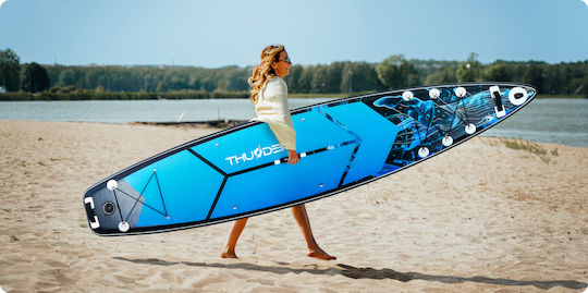 Thunder Inflatable Φουσκωτή Σανίδα SUP / Kayak με Μήκος 3.65m Μπλε