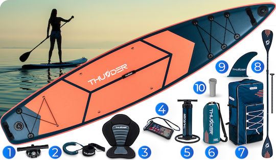 Thunder MISTY Φουσκωτή Σανίδα SUP / Kayak με Μήκος 3.65m Μπλε