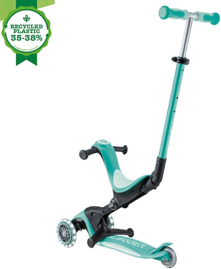 Globber Scuter Copii Pliabil Go-up 3 Roți Cu Iluminare LED Pentru 15 Luni Verde