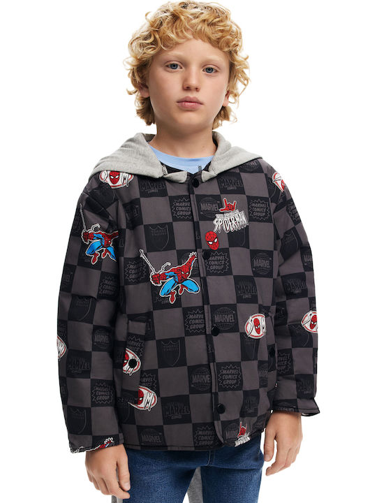 Kids' Casual Jacket Gray Collage