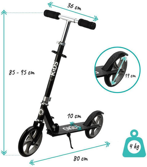 Qkids Kinderroller Klappbar 2-Rad Gray