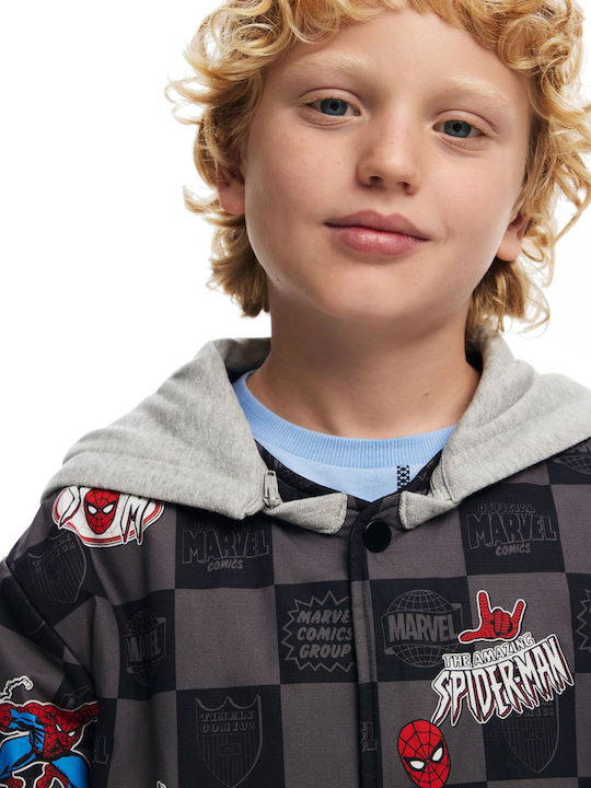 Kids' Casual Jacket Gray Collage