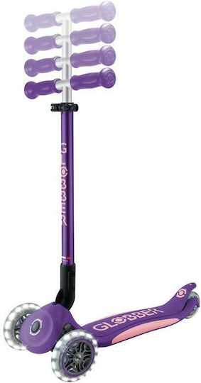 Globber Kinderroller Klappbar Elite Lights 3-Rad Lila