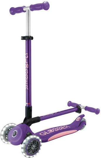 Globber Kinderroller Klappbar Elite Lights 3-Rad Lila