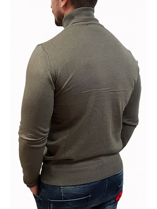Vittorio K4400 F/w20'21 Slim Fit Zivago Kaki Bluze Tricotate Kaki