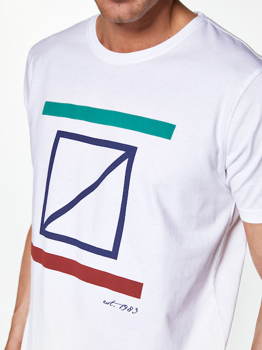Redgreen T-shirt Τύπωμα Big Rg Logo Λευκό