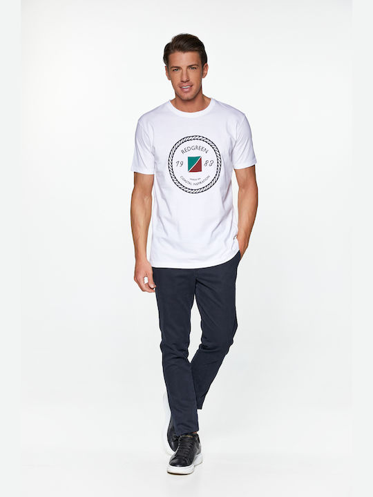 Redgreen T-shirt Print Circle Rope White