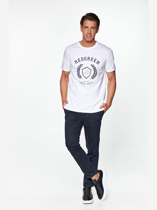 Redgreen T-shirt Τύπωμα Nordic Roots Λευκό