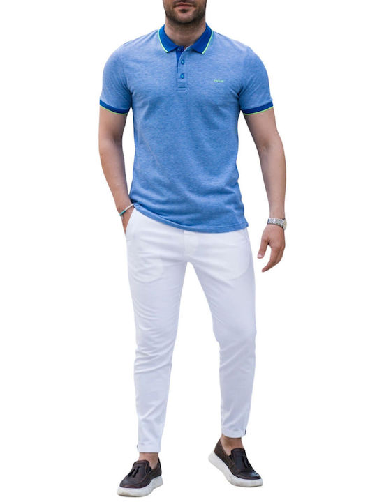 Tricou Polo Club Albastru Deschis