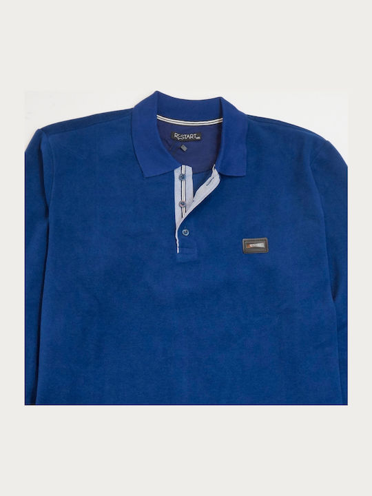 Herrenbluse Polo Restart Rs-2217 Indigo