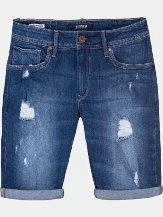 Herren Shorts Denim Abgetragen Tiffosi 32336-20 Blau Herren Shorts Denim Abgetragen Tiffosi 32336-20 Blau