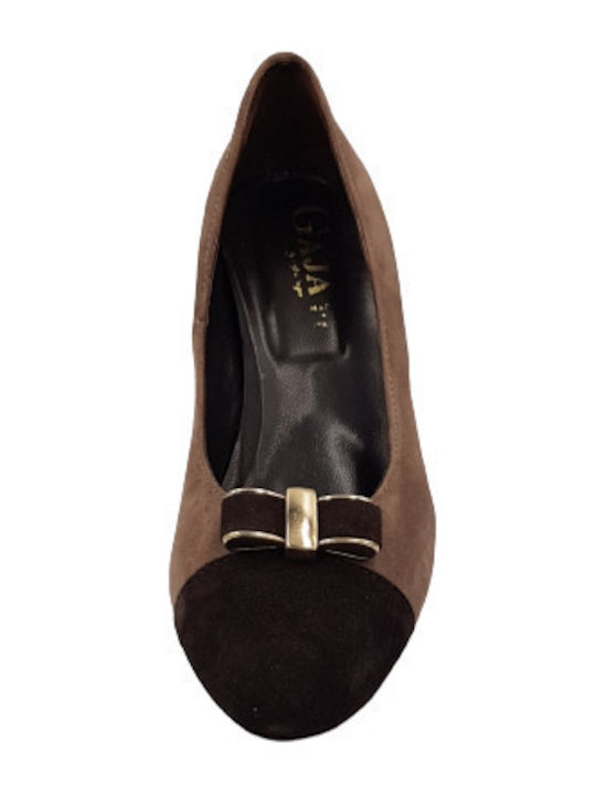 Soffice Sogno Pantofi Cu Toc Maro Bej 6093 Fango