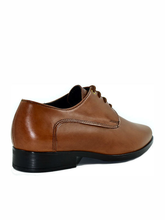 Nikolas Oxford-uri de Piele pentru Femei Camel 404