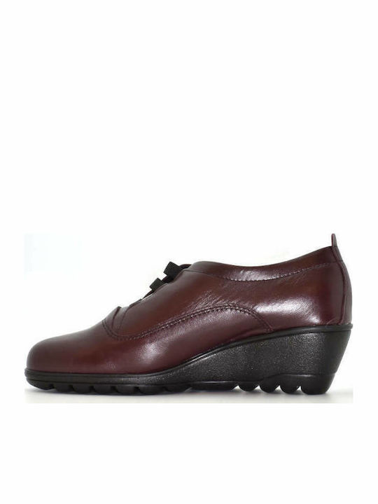 Nikolas Damen-Oxfords Leder Damen-Oxfords Burgundische