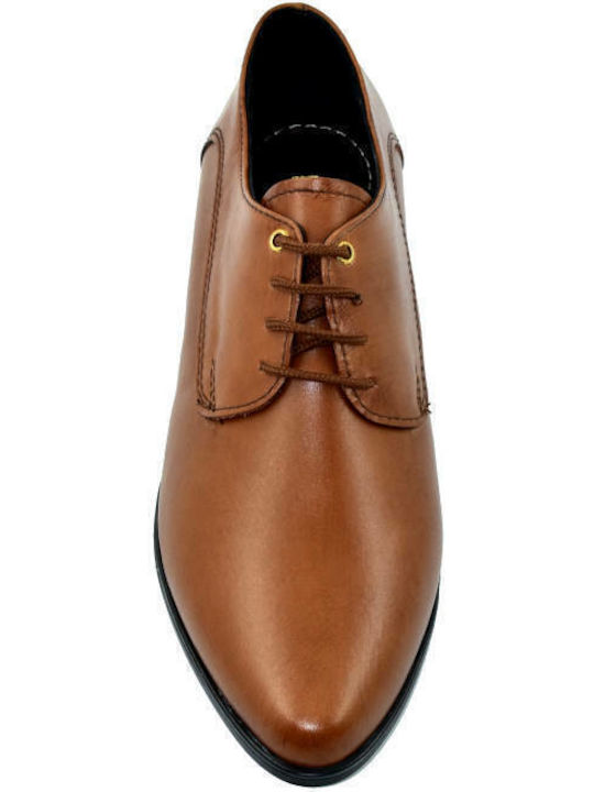 Nikolas Oxford-uri de Piele pentru Femei Camel 404