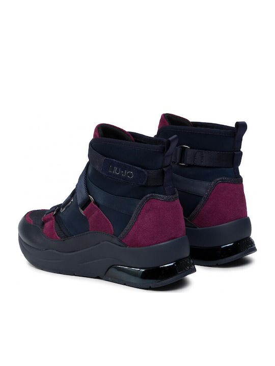 Liu Jo 24 B69029 Tx057 Ankle Boots Culoare Full Face Marine