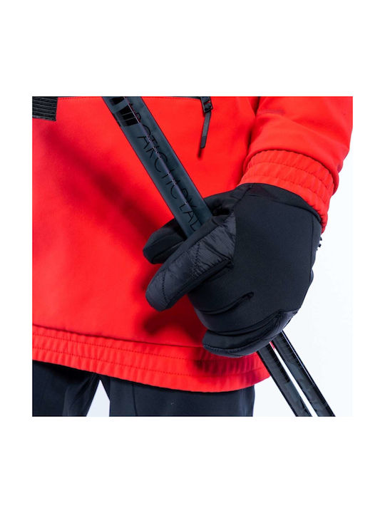 Mănuși Ski Snowboard Pentru Bărbați Softshell Unity Racer Negru