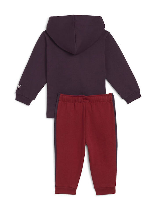 PUMA Minicats Purple Burgundy Kids Tracksuits