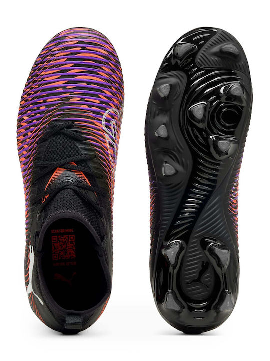 Future 8 Match Kids Molded Soccer Shoes Black