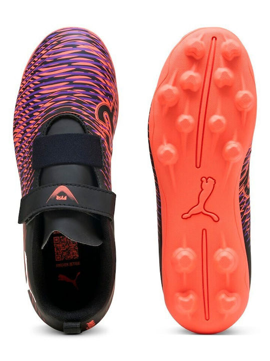 Future 8 Play FG/AG Kids Soccer Cleats & Shoes Molded Black