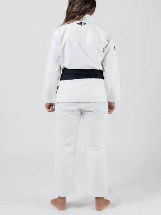 Maeda Rote Label 3 Frauen Bjj Gi Weiß