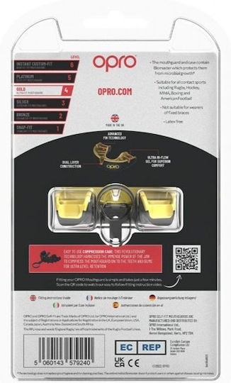 Μασέλα Opro Gold Edition V2 Self Fit Black Gold