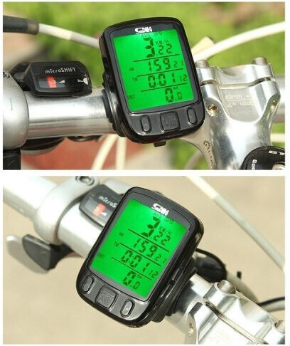 Sunding Sd-563b Waterproof Wired Bicycle Computer-Speedometer Large LCD Screen 2100029627385