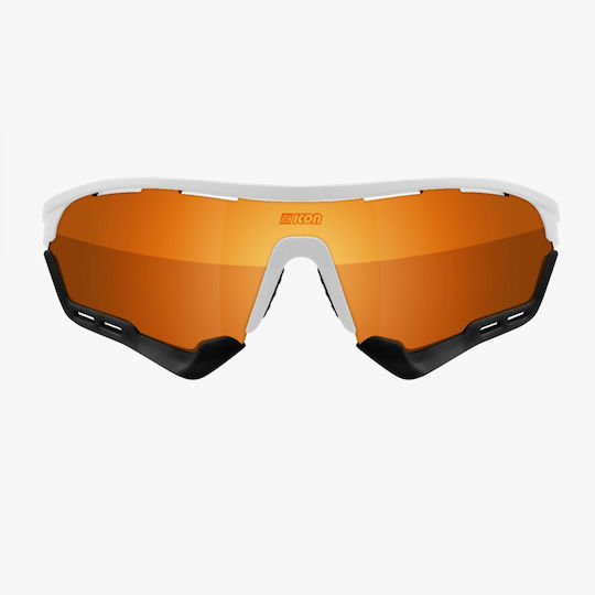 Γυαλιά Ποδηλασίας Scicon Aerotech White Gloss Frame – Multilaser Bronze Lens