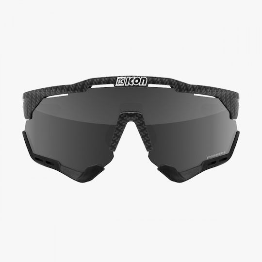 Cycling Glasses Scicon Aeroshade XL Carbon Matt Frame Multimirror Silver Lens