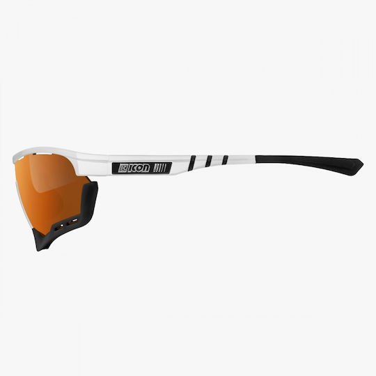 Γυαλιά Ποδηλασίας Scicon Aerotech White Gloss Frame – Multilaser Bronze Lens