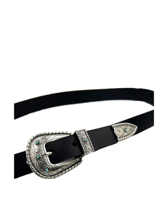 Curea Dama Handmade Country 2 Catarame Piele Naturala