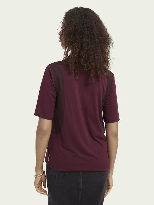 Scotch & Soda Loose Fit Mix T-shirt Δαμασκηνι Scotch & Soda Loose Fit Mix T-shirt Δαμασκηνι