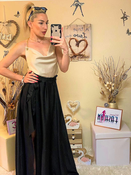 Set Skirt Top Black