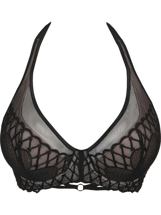 Prima Donna Σουτιέν Vya Plunge Bra Μαύρο 0163332 Μαύρο