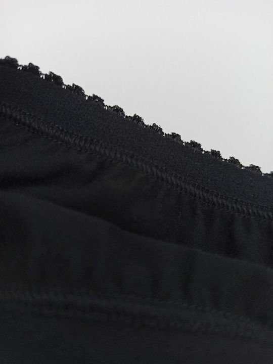 Women's Briefs 3/4 Wide Elastic Classic Fay Lingerie 3 Pack Black 285