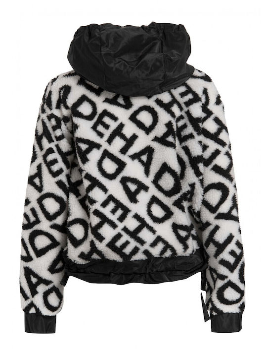Deha Combined Teddy Logo Hoodie D7386118001 Multicolored