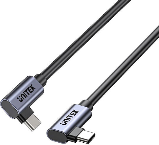 Unitek USB 2.0 Cable USB-C Male - USB-C 100W PD Black 0.5m