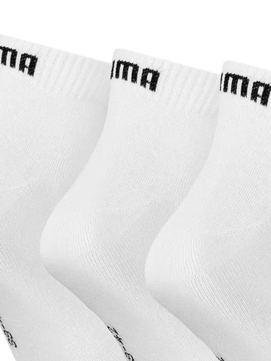PUMA Αθλητικές Κάλτσες Λευκές 3 Ζεύγη