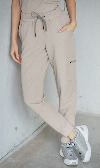 B-Well Ricci Unisex Ιατρικό Παντελόνι Μπεζ