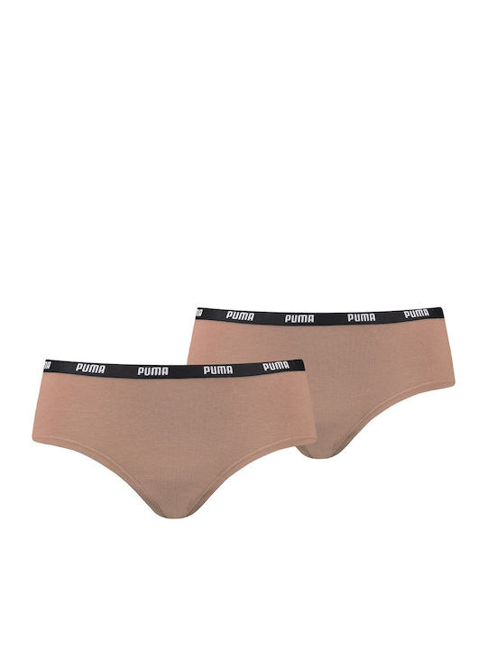 Βαμβακερά Дамско Слип 2Pack Бежови