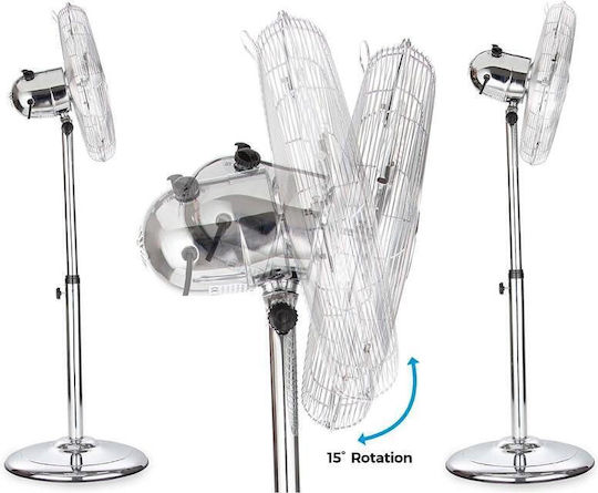 Finlux Finlux Pedestal Fan 60W Silver
