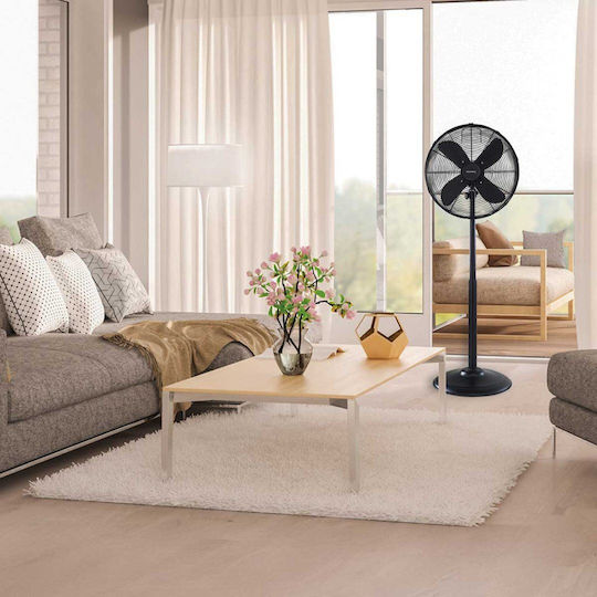 Klausberg Pedestal Fan 50W Black