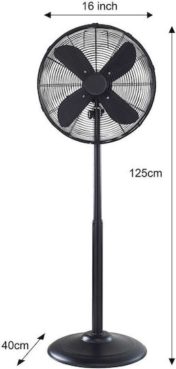 Klausberg Pedestal Fan 50W Black