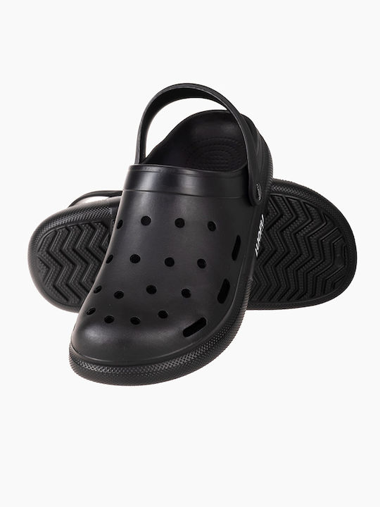 Luofu Herren Clogs Schwarz