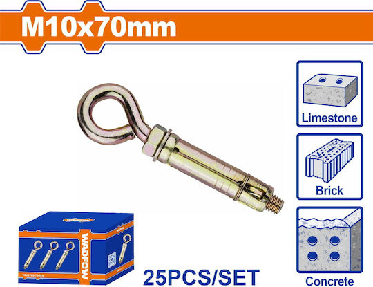 Wadfow Βισμα Ούπα Μεταλλικό 10x70mm 25τμχ