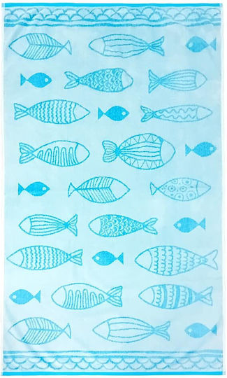 San Lorentzo Strandtuch Hellblau 160x86cm.