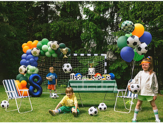 Round Birthday Football Foil Balloon 35cm