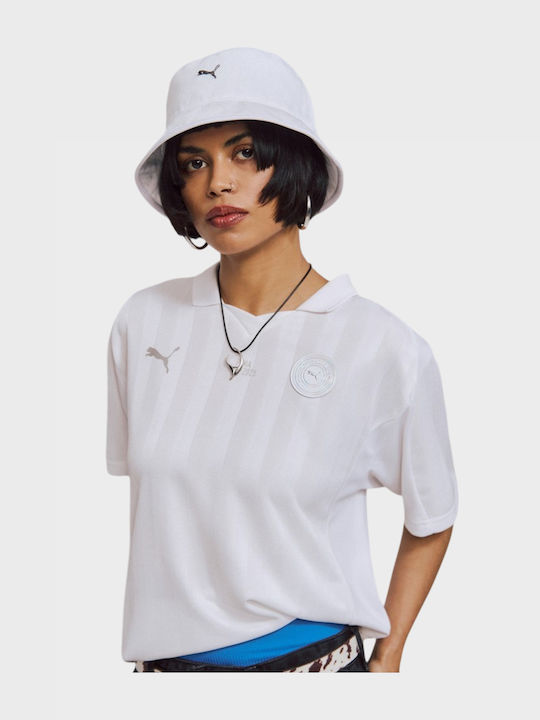 PUMA Pălărie Textilă Pentru Bărbați Stil Bucket Alb